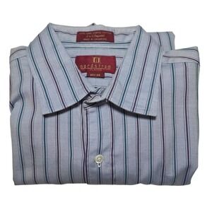 Nordstrom Classic 2 X 2 Pinpoint Men's Dress Shirt  100% Cotton  16.5 - 36